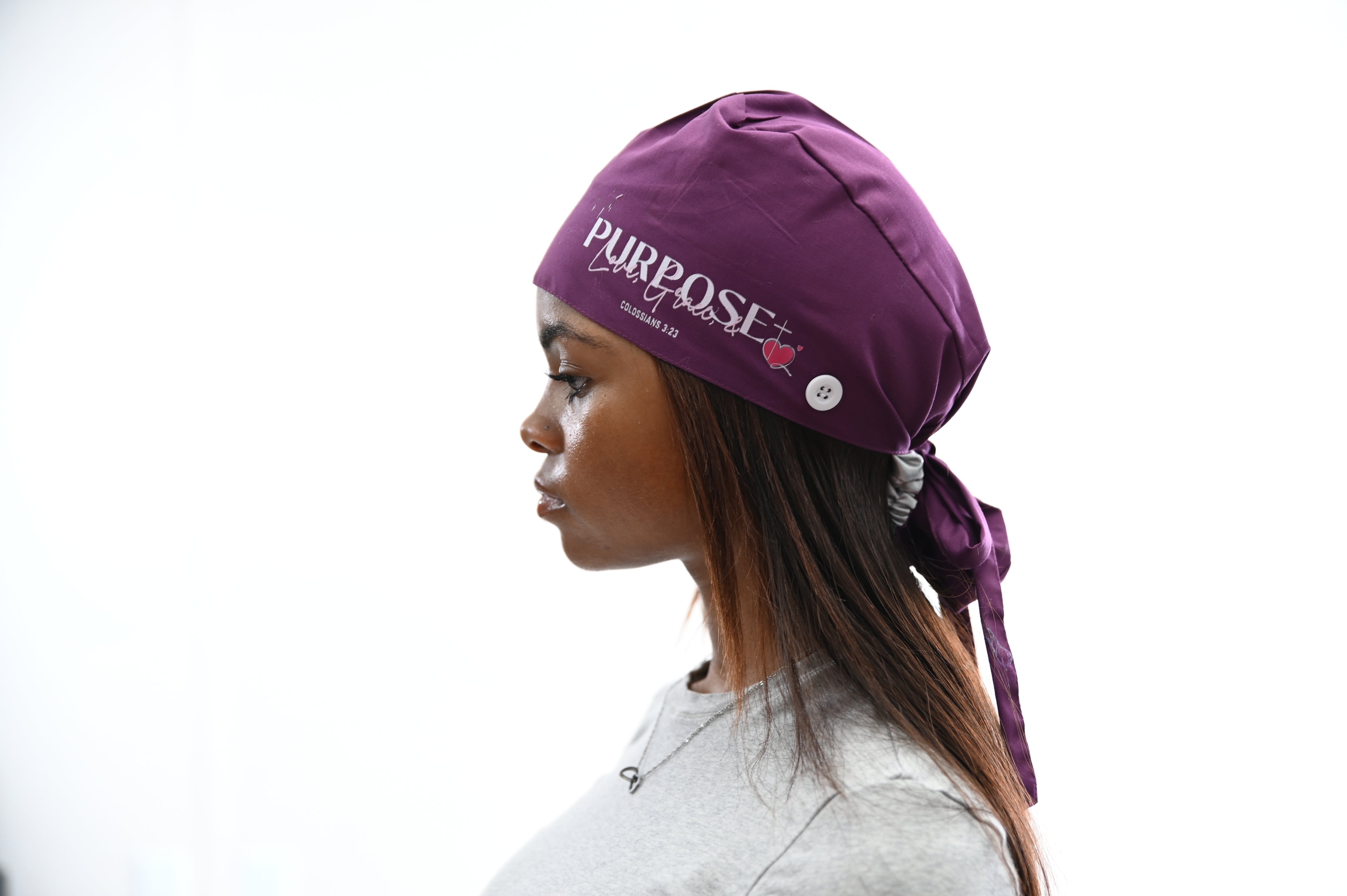 Love, Grace, & Purpose Colossians 3:23 Nurse Caps