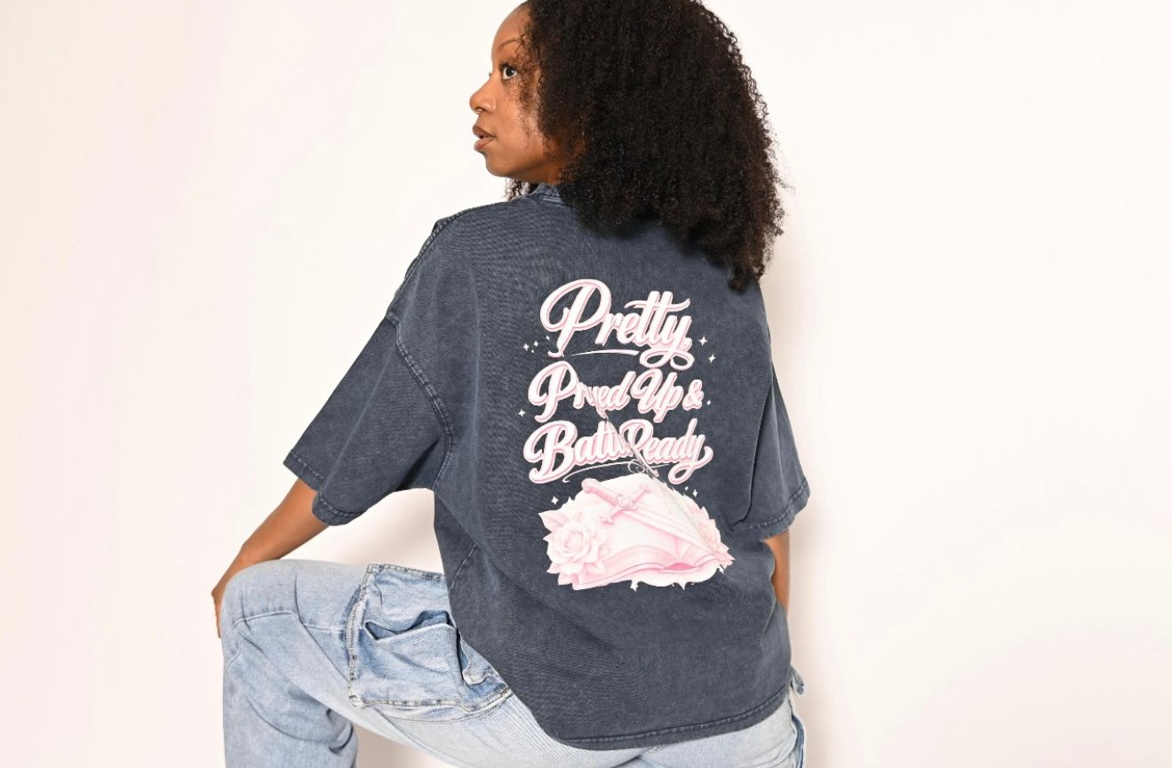 Pretty Prayed Up & Battle Ready Boxy Tee (PRE-ORDER)